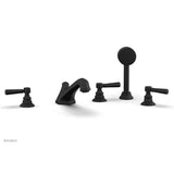 Phylrich - Deck Tub W/Hs To Cr Hdl - Matte Black