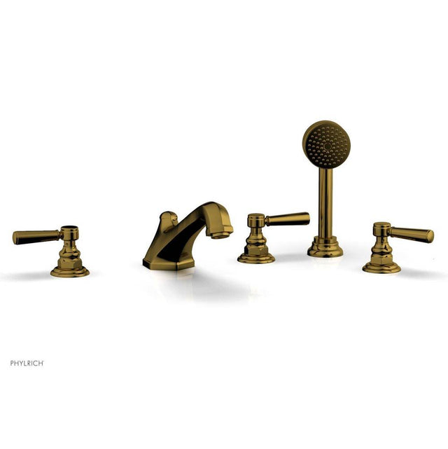 Phylrich - Deck Tub W/Hs To Cr Hdl - French Brass