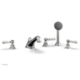 Phylrich - Deck Tub W/Hs To Mrbl Hdl - Satin chrome
