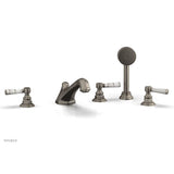 Phylrich - Deck Tub W/Hs To Mrbl Hdl - Pewter
