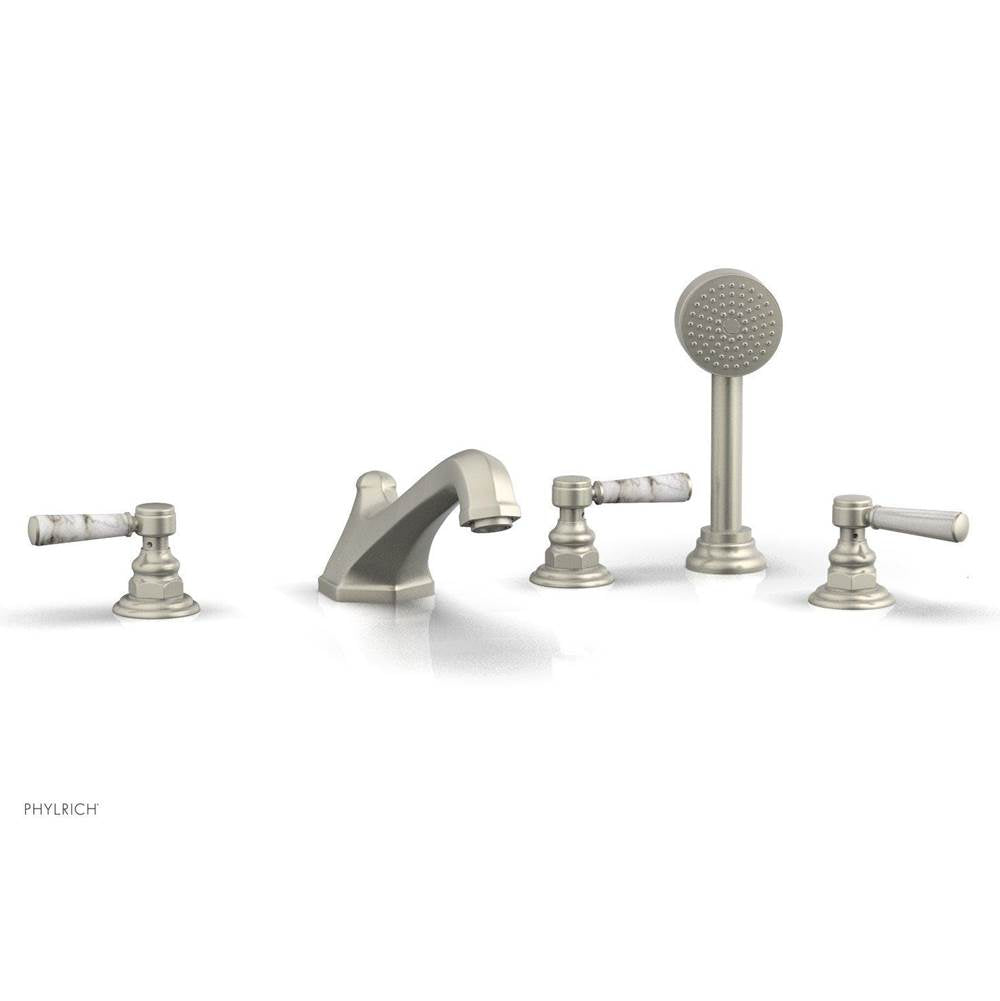 Phylrich - Deck Tub W/Hs To Mrbl Hdl - Burnished Nickel