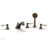 Phylrich - Deck Tub W/Hs To Mrbl Hdl - Old English Brass