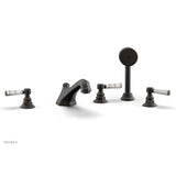 Phylrich - Deck Tub W/Hs To Mrbl Hdl - Oil Rubbed Bronze