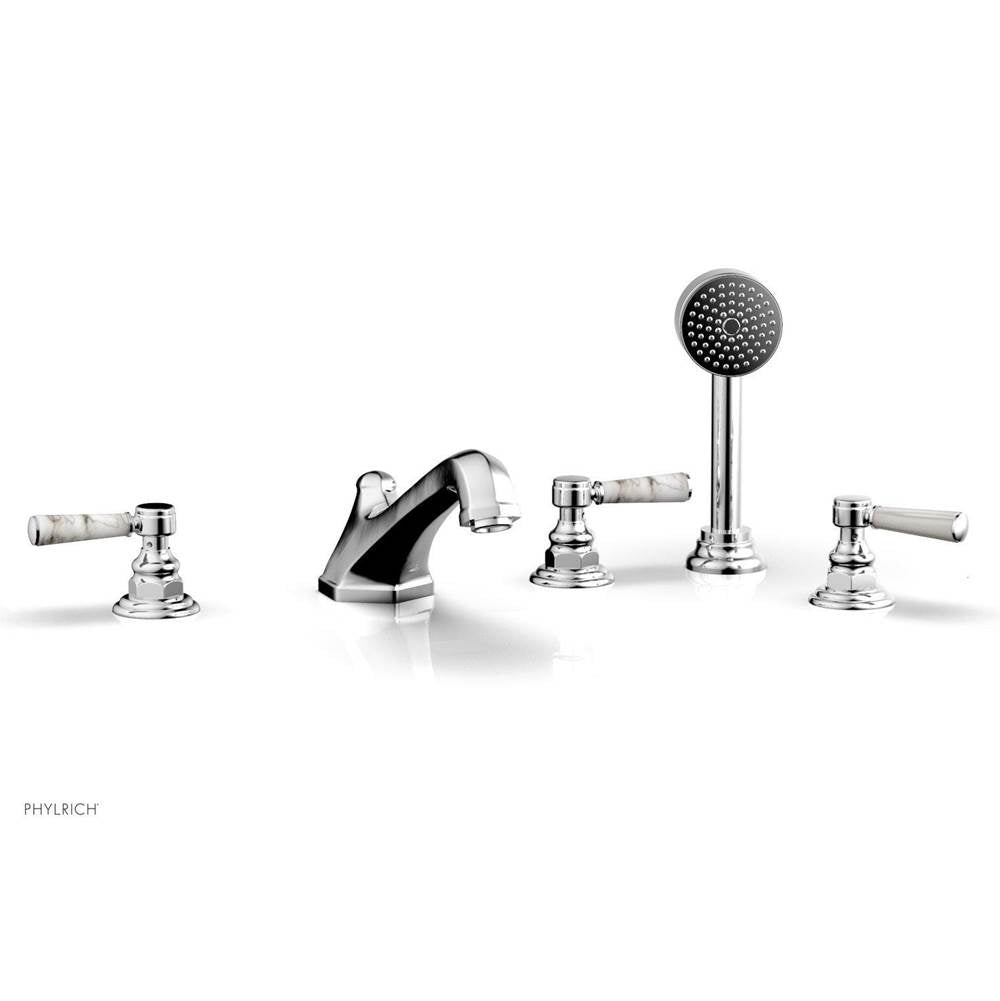 Phylrich - Deck Tub W/Hs To Mrbl Hdl - Polished Chrome