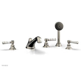 Phylrich - Deck Tub W/Hs To Mrbl Hdl - Polished Nickel