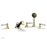Phylrich - Deck Tub W/Hs To Mrbl Hdl - Polished Brass