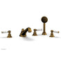 Phylrich - Deck Tub W/Hs To Mrbl Hdl - French Brass