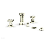Phylrich - 4 Hole Bidet, Cross Hdl - Burnished Nickel