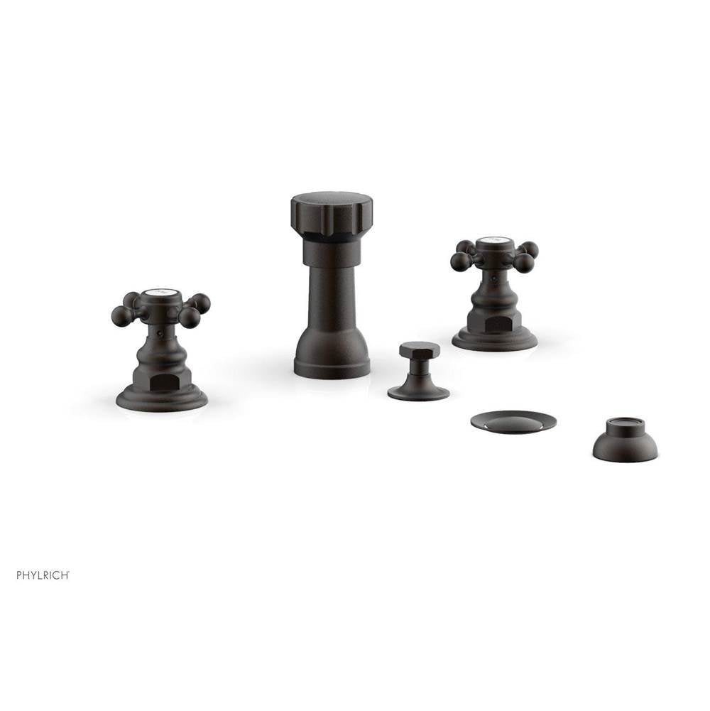 Phylrich - 4 Hole Bidet, Cross Hdl - Oil Rubbed Bronze