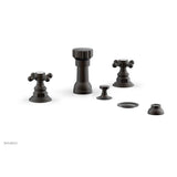 Phylrich - 4 Hole Bidet, Cross Hdl - Oil Rubbed Bronze