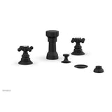 Phylrich - 4 Hole Bidet, Cross Hdl - Matte Black
