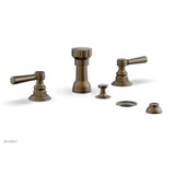Phylrich - 4 Hole Bidet, Cross Hdl - Old English Brass