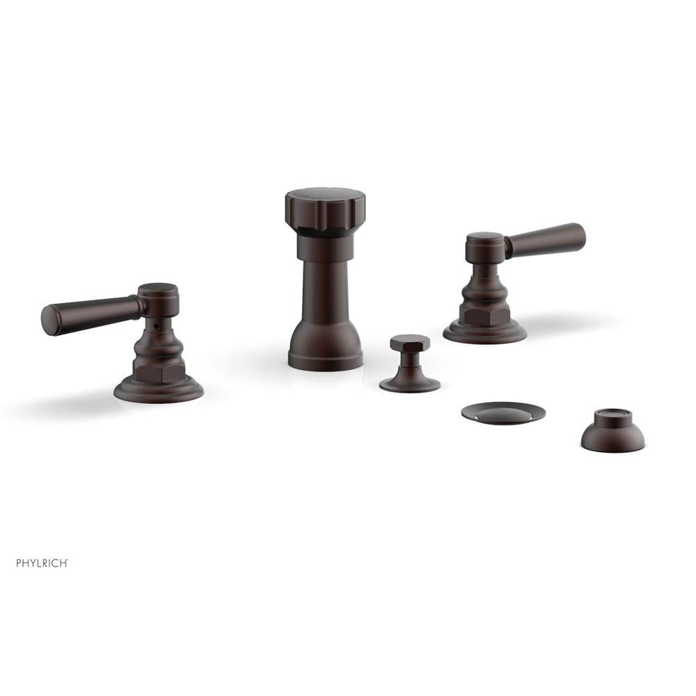 Phylrich - 4 Hole Bidet, Cross Hdl - Weathered Copper