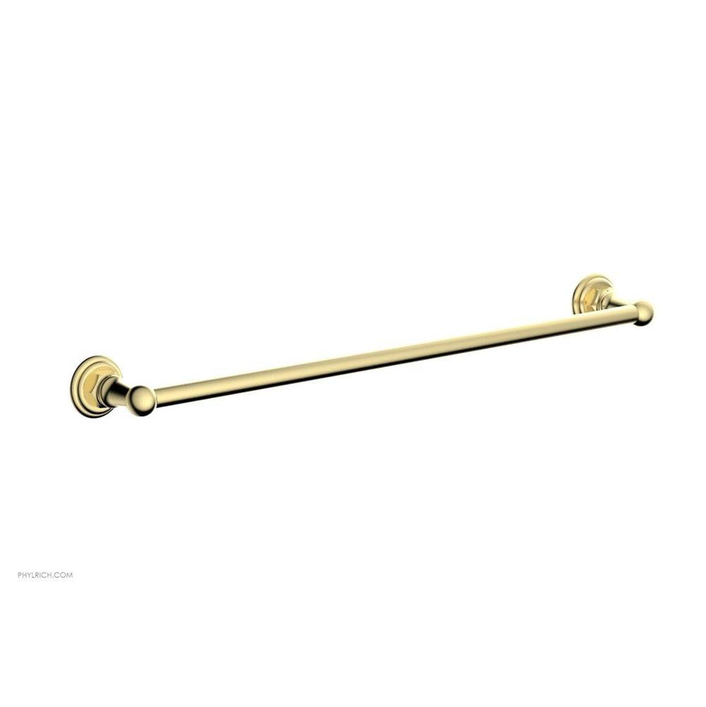 Phylrich - Towel Bar, 24'' - Polished Brass Uncoated