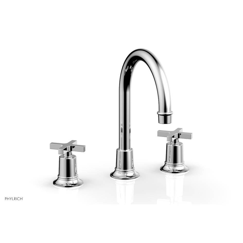 Phylrich - Widespread Faucet Hex Modcross Hdls - Polished Chrome