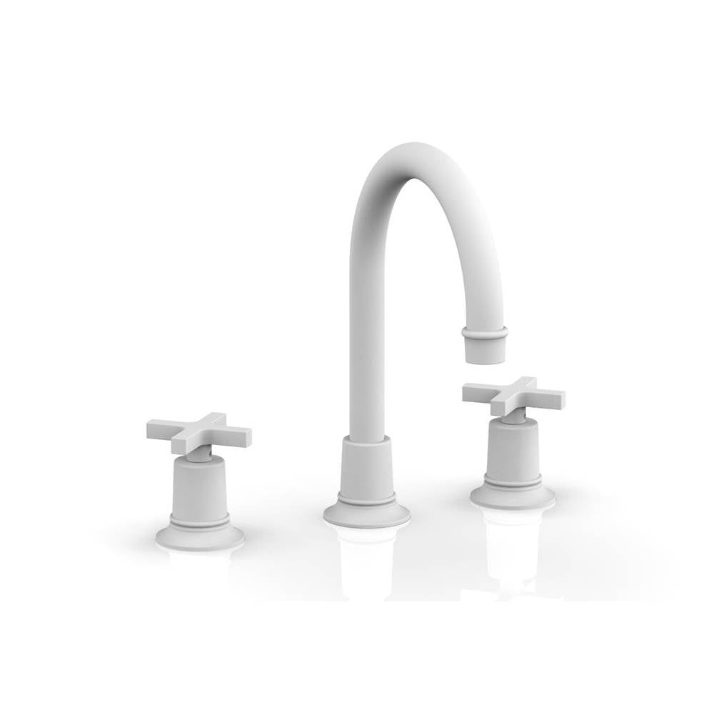 Phylrich - Widespread Faucet Hex Modcross Hdls - Satin White
