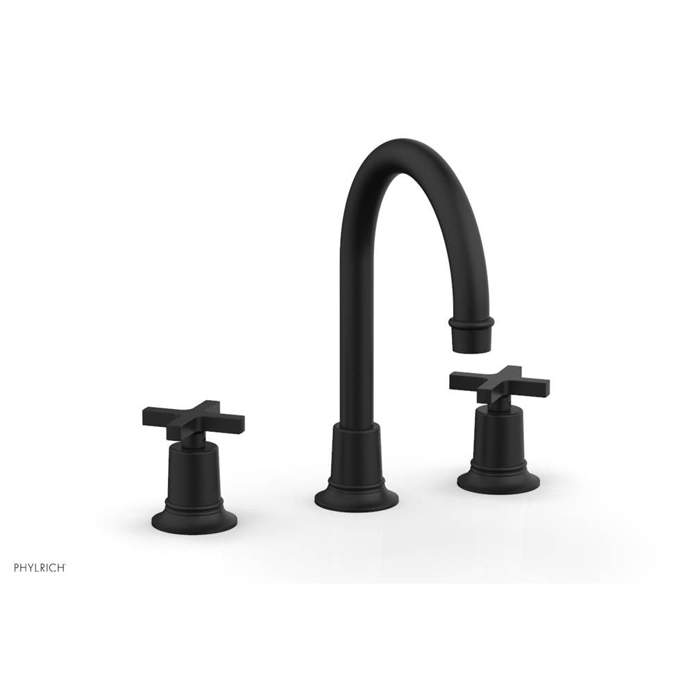 Phylrich - Widespread Faucet Hex Modcross Hdls - Matte Black