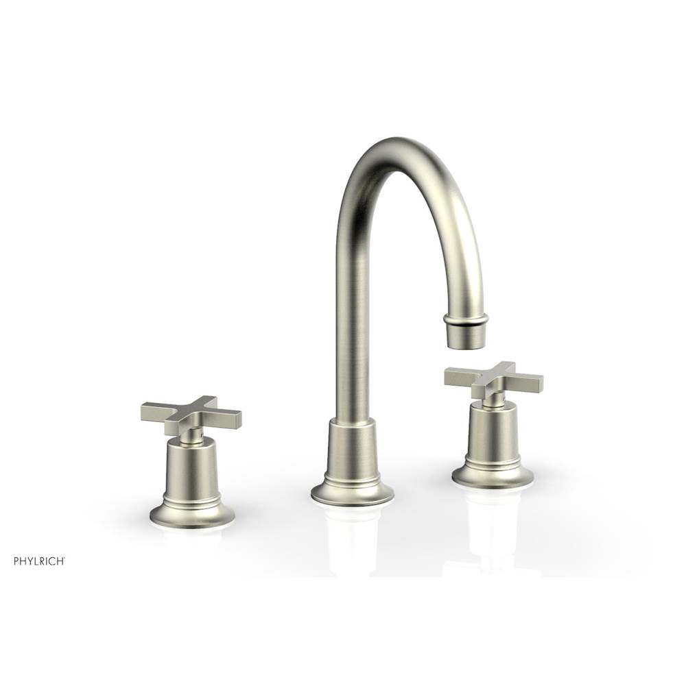 Phylrich - Widespread Faucet Hex Modcross Hdls - Satin Nickel