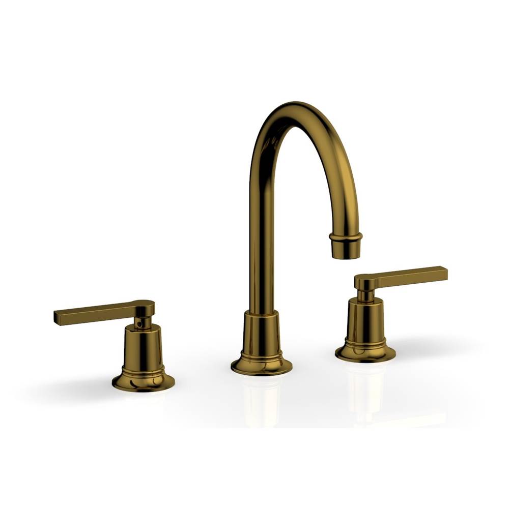Phylrich - Widespread Faucet Hex Modlever Hdls - French Brass