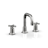 Phylrich - Widespread Faucet Hex Modcross Hdls, Flat Spout - Satin chrome