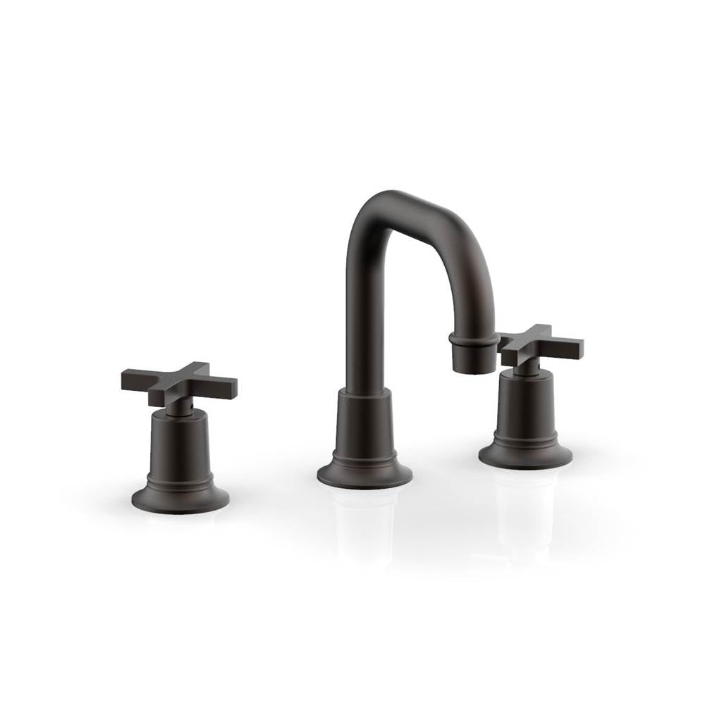 Phylrich - Widespread Faucet Hex Modcross Hdls, Flat Spout - Oil Rubbed Bronze