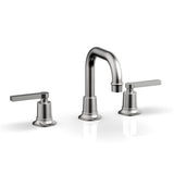Phylrich - Widespread Faucet Hex Modlever Hdls, Flat Spout - Satin chrome