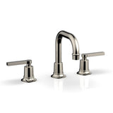 Phylrich - Widespread Faucet Hex Modlever Hdls, Flat Spout - Polished Nickel
