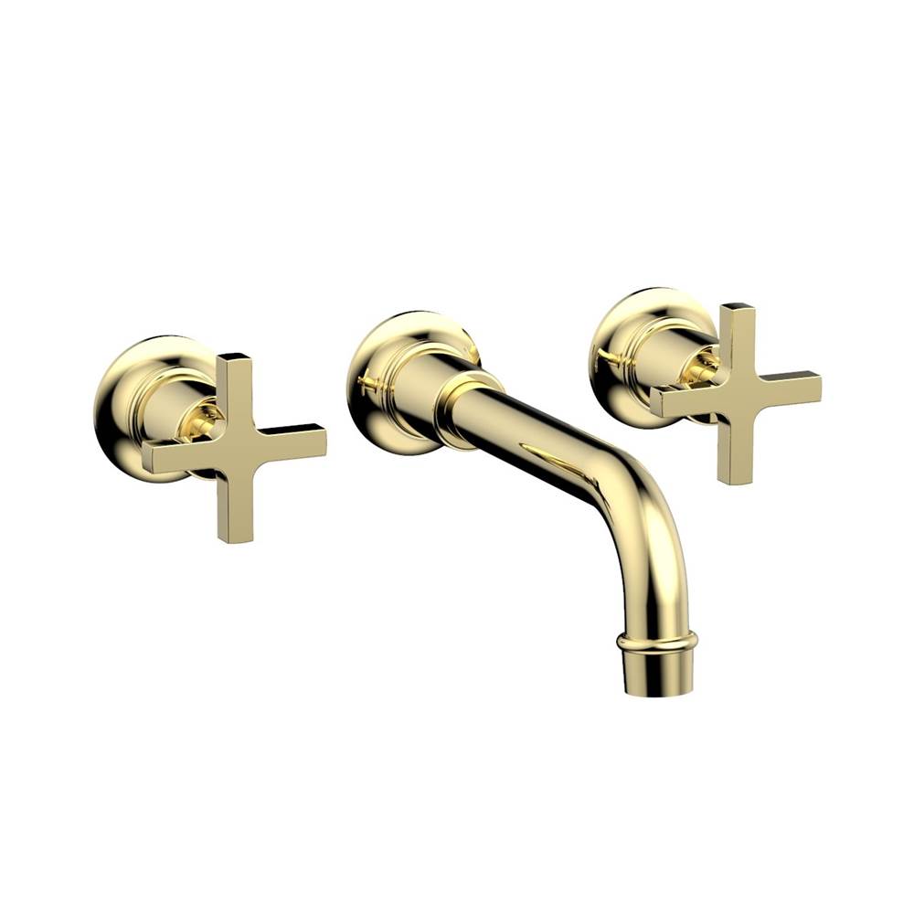 Phylrich - Wall Lav To, Cross Hdl - Polished Brass