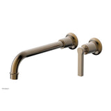 Phylrich - Single Lever Hdl W/L W 10'' Spt Hex Modern - Antique Brass