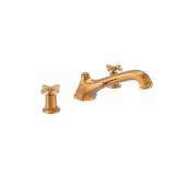 Phylrich - D/Tub Set To, Cross Hdl - Old English Brass
