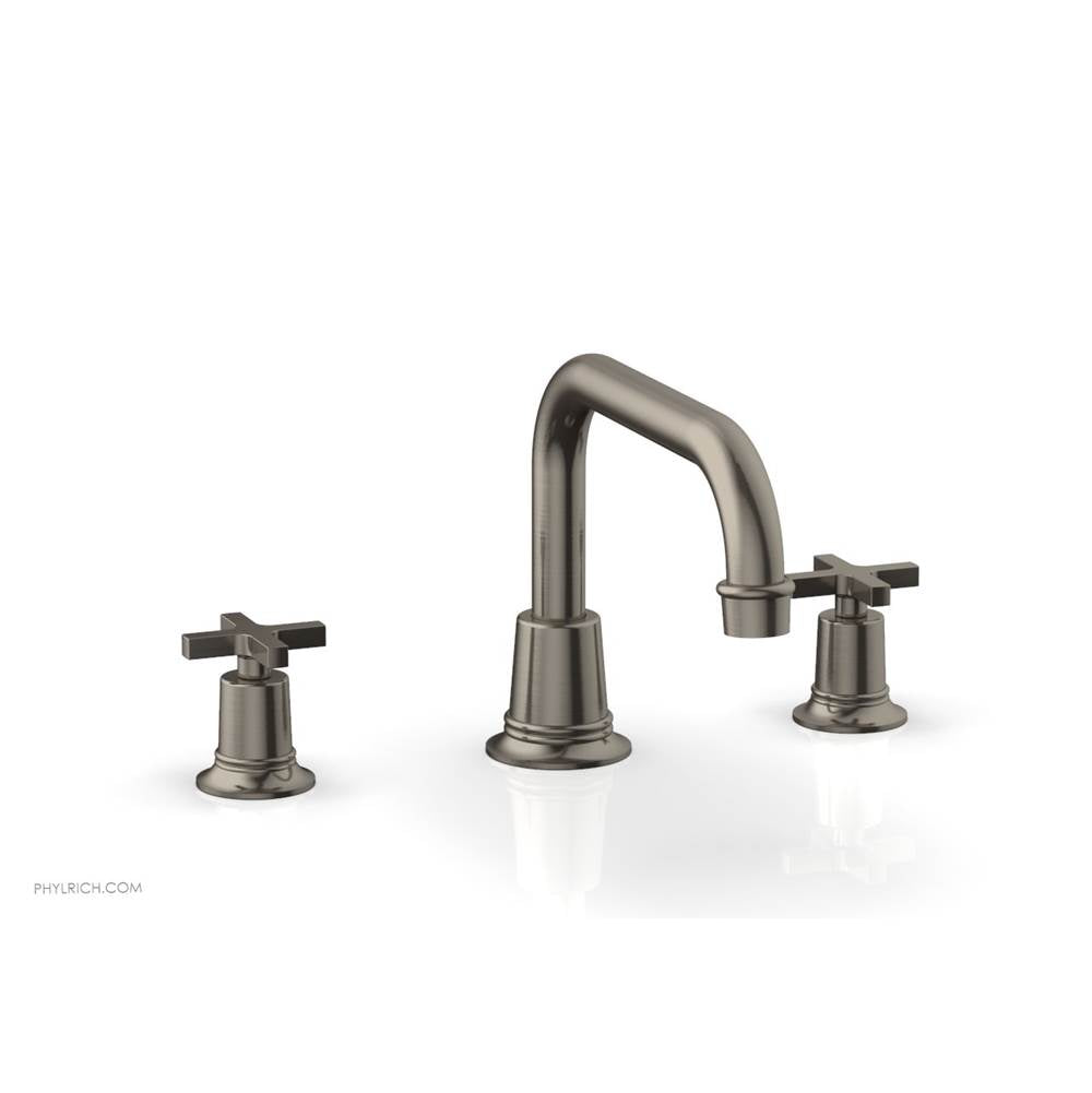Phylrich - D/Tub Set To, Cross Hdl  Flat Spout - Pewter