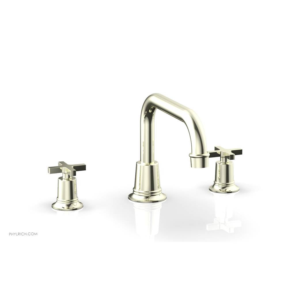 Phylrich - D/Tub Set To, Cross Hdl  Flat Spout - Burnished Nickel