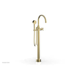 Phylrich - Floor Mount Tub Filler Cross Hdl - Burnished Gold