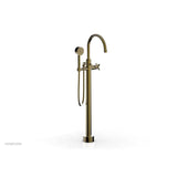 Phylrich - Floor Mount Tub Filler Cross Hdl - Antique Brass