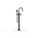 Phylrich - Floor Mount Tub Filler Cross Hdl - Weathered Copper