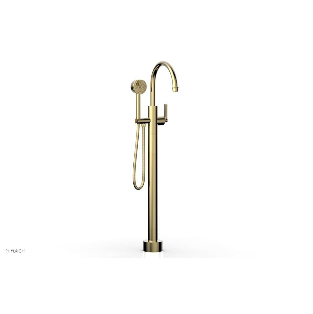 Phylrich - Floor Mount Tub Filler Lever Hdl - Polished Brass Uncoated