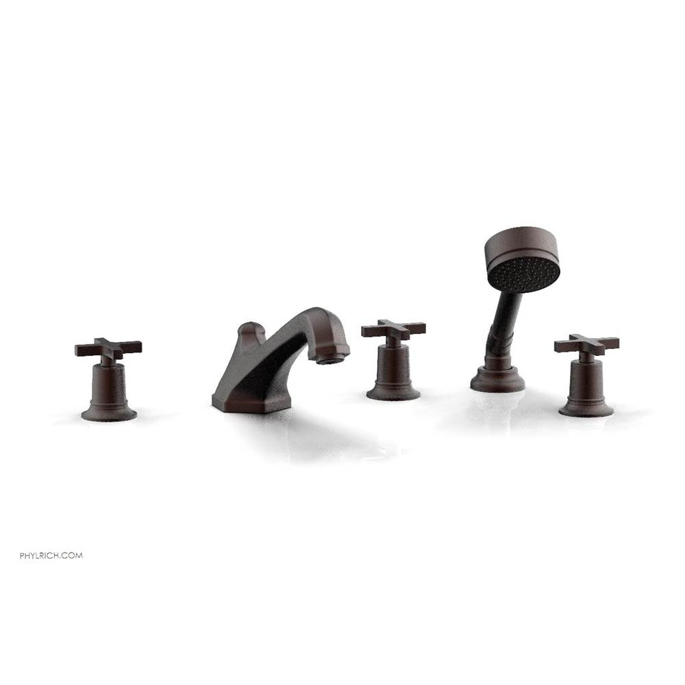 Phylrich - D/Tub W Hs To, Cro Hdl - Weathered Copper