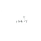 Phylrich - D/Tub W Hs To, Lev Hdl - Polished Nickel