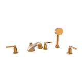 Phylrich - D/Tub W Hs To, Lev Hdl - Old English Brass