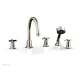 Phylrich - D/Tub W Hs To, Cro Hdl - Polished Nickel