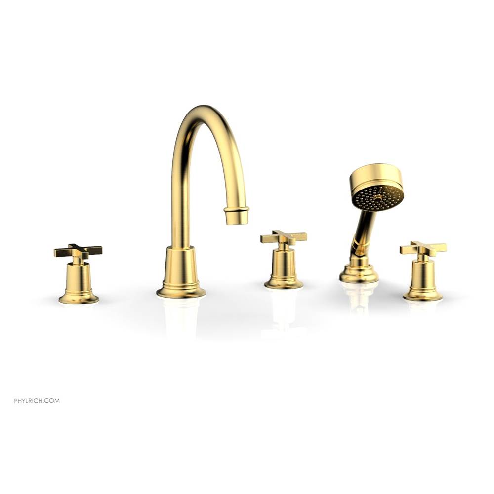 Phylrich - D/Tub W Hs To, Cro Hdl - Satin Gold