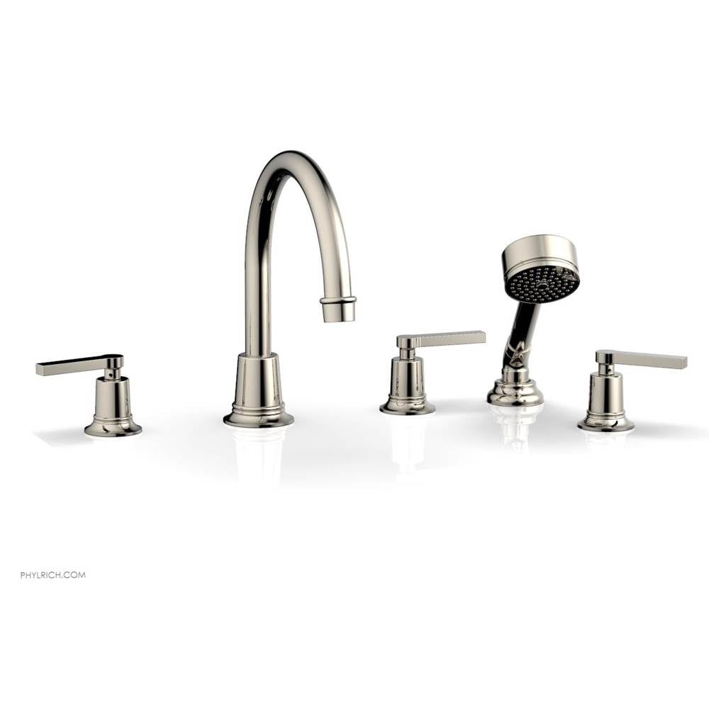 Phylrich - D/Tub W Hs To, Lev Hdl - Polished Nickel