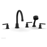Phylrich - D/Tub W Hs To, Lev Hdl - Matte Black