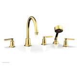 Phylrich - D/Tub W Hs To, Lev Hdl - Polished Gold