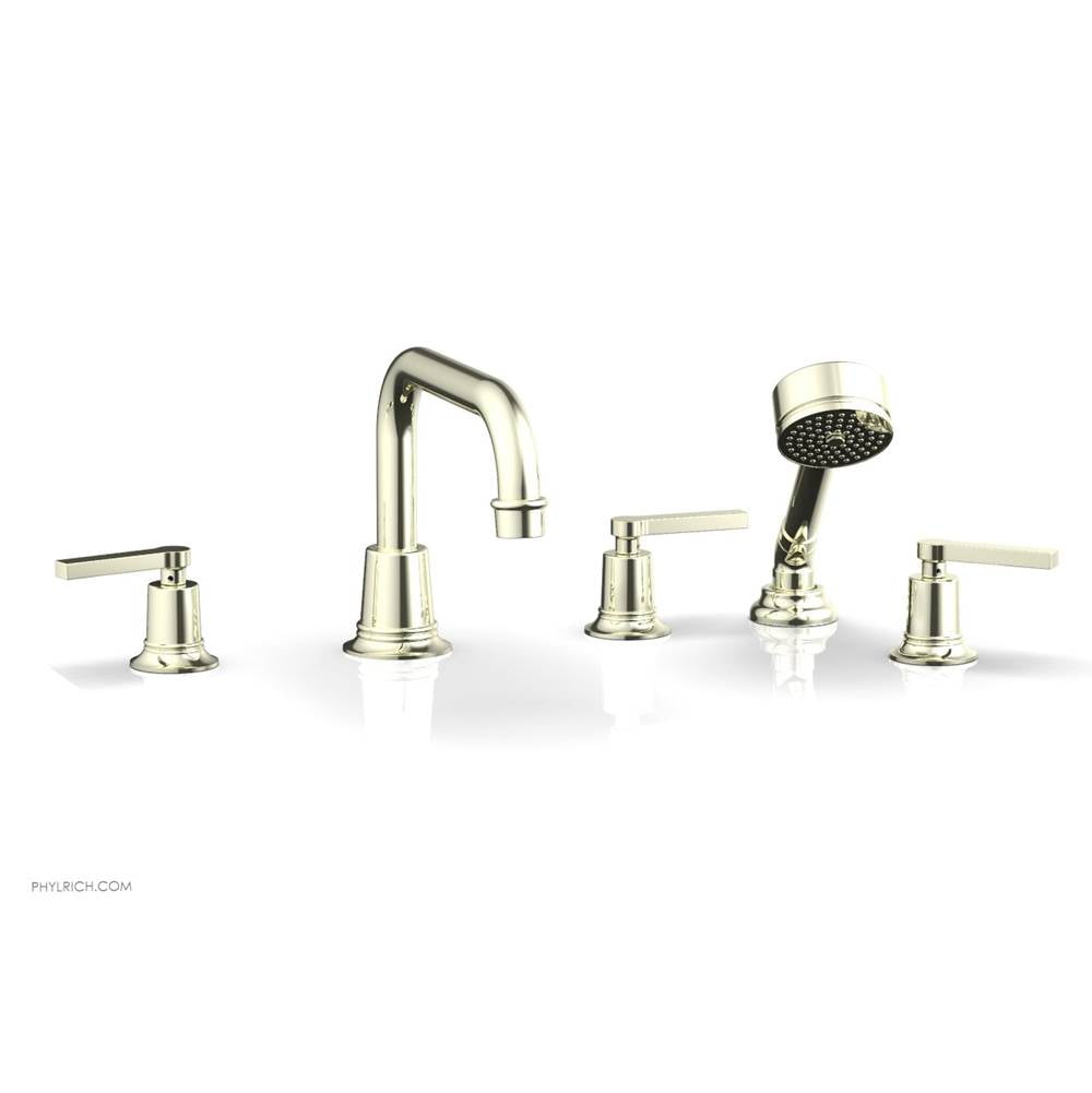 Phylrich - D/Tub W Hs To, Lev Hdl Flat Spout - Burnished Nickel