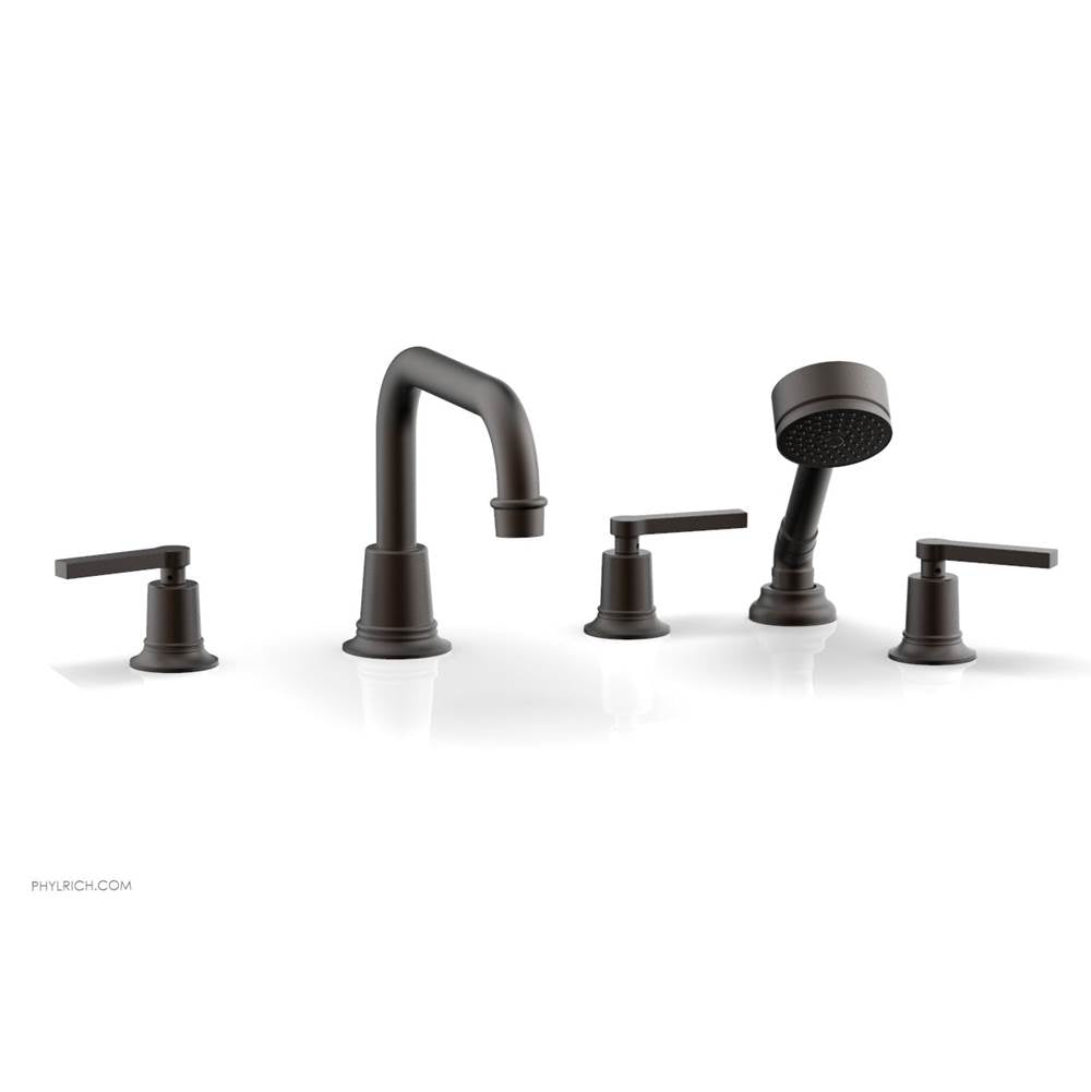 Phylrich - D/Tub W Hs To, Lev Hdl Flat Spout - Oil Rubbed Bronze