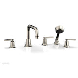 Phylrich - D/Tub W Hs To, Lev Hdl Flat Spout - Polished Nickel