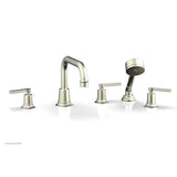 Phylrich - D/Tub W Hs To, Lev Hdl Flat Spout - Satin Nickel