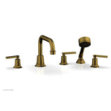 Phylrich - D/Tub W Hs To, Lev Hdl Flat Spout - French Brass