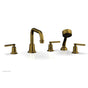 Phylrich - D/Tub W Hs To, Lev Hdl Flat Spout - French Brass
